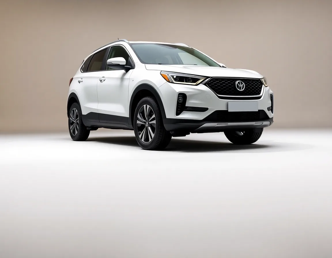 SUV compacto blanco